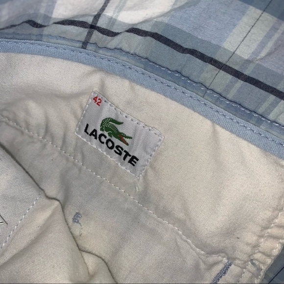 Lacoste Plaid 9” Shorts size 42 Medium - Picture 5 of 8